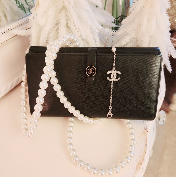 CHANEL Handbags - ‼️SOLD‼️. CHANEL Sevruga Leather French Purse / WOC